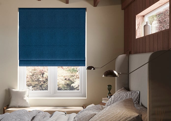 Wexley, Imperial Blue - Twist&Fit Roman Blind - Image 3